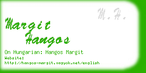margit hangos business card